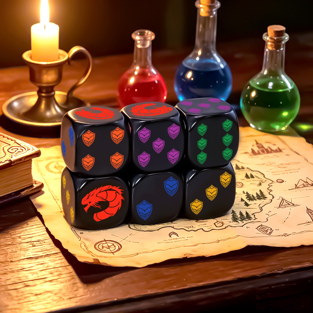 Board Game Rpg - Набор из 6 многогранных кубиков D6