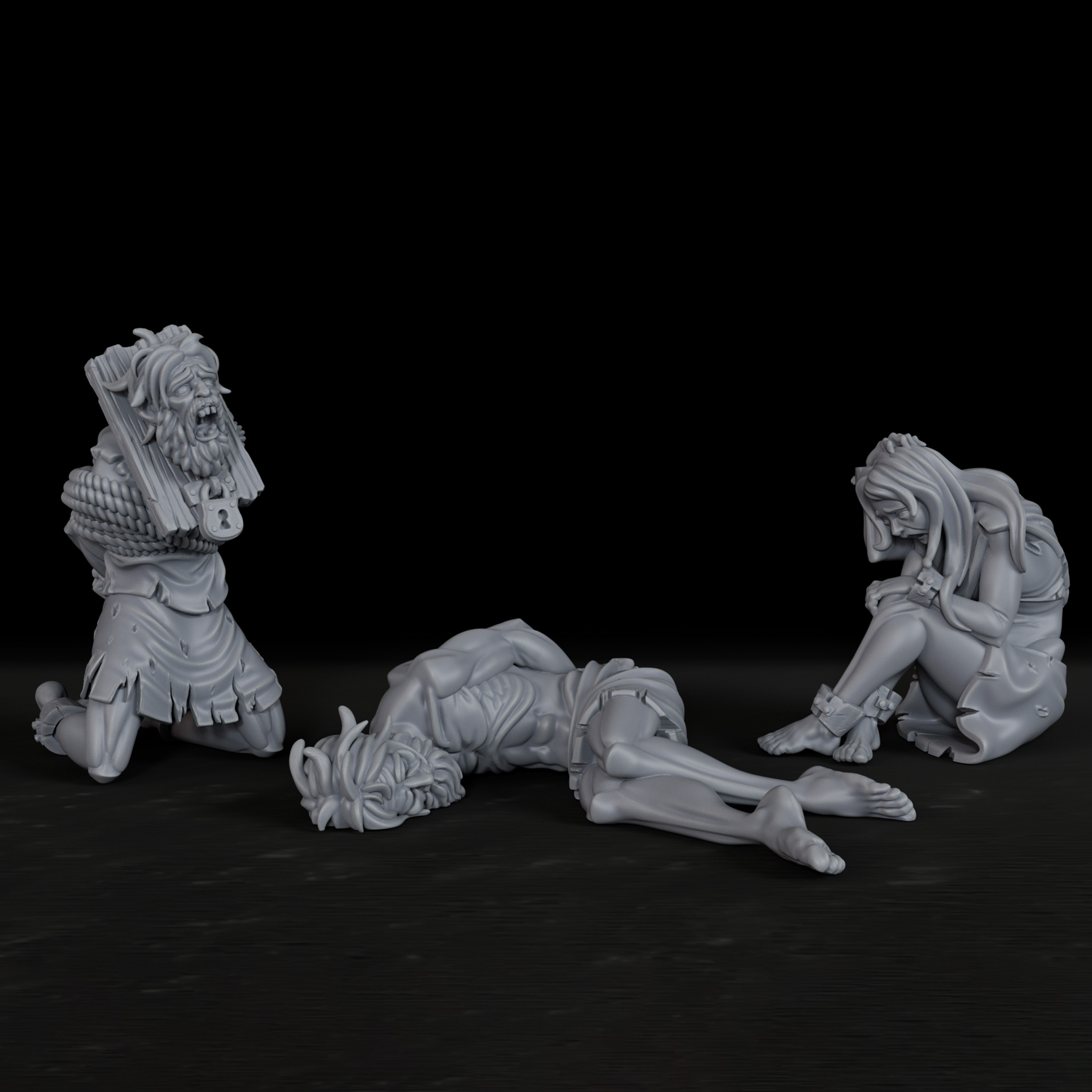 Board Game Rpg - Набор миниатюр для ролевых игр «Заключенные