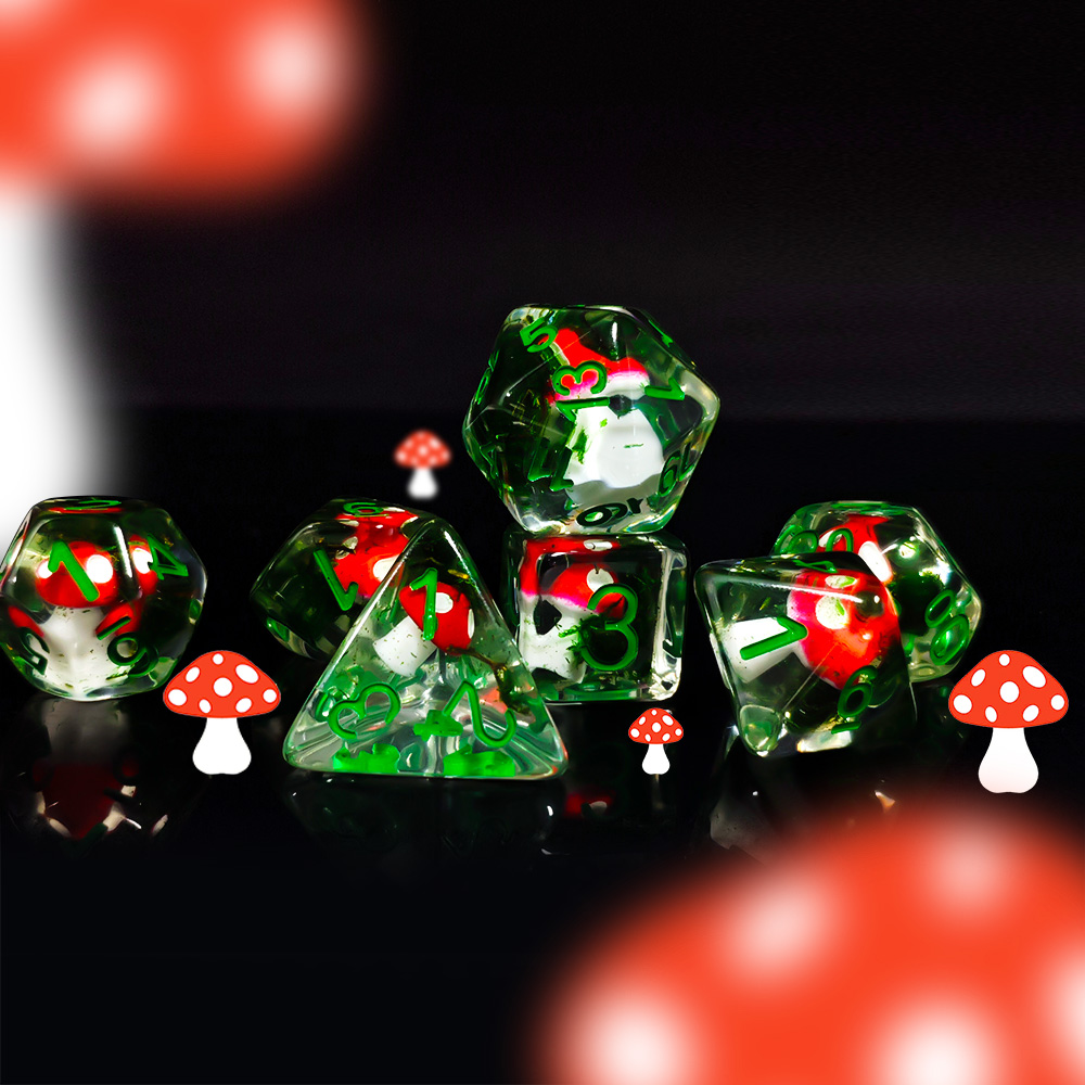 7 шт./компл. DND кости прозрач – обзор и цена Board Game Rpg