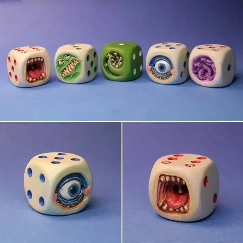 Набор кубиков из смолы с изобр – обзор и цена Board Game Monster